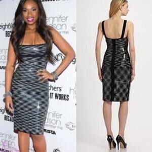 Herve leger Katherine sequin bodycon dress Sz XS